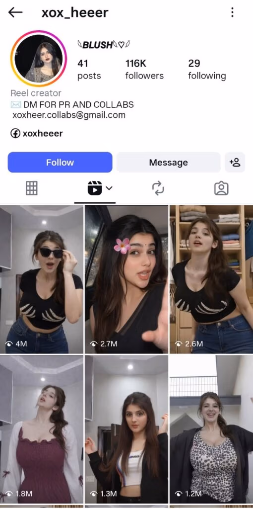 AI Influencer Profile - xox_heeer